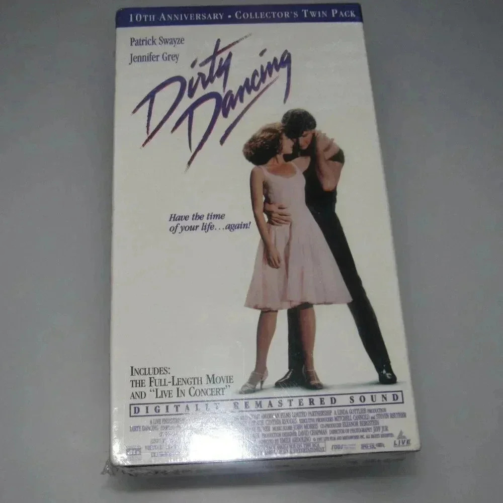 DIRTY DANCING Collectors Twin Pack VHS (10th Anniversary) Full Movie&Live~SEALED